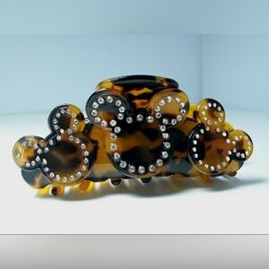Disney Mickey Hairclip Claw Rhinestoned Ears Tortoiseshell Pattern Baublebar